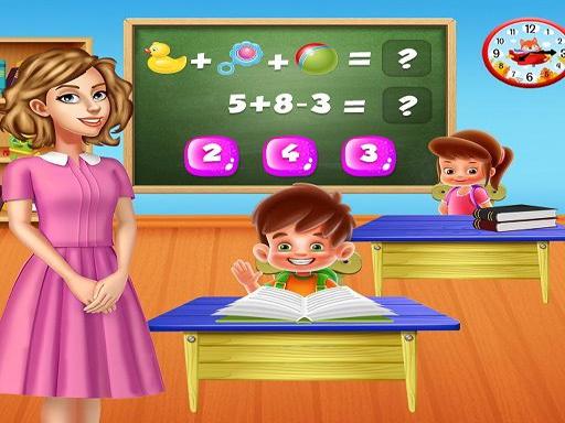 Play Kindergarten School Teacher Kids Learning Games Online
