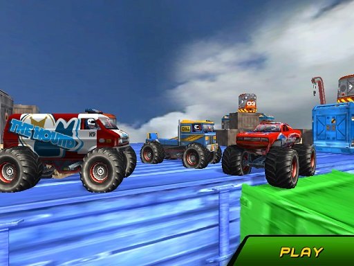 Play Monster Truck Stunts Sky Driving Online