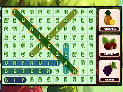Play Word Search Fruits Online