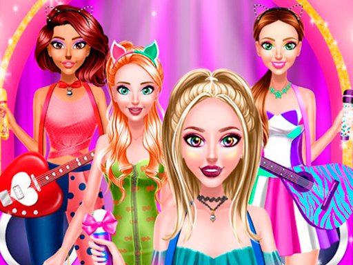 Play Brilliant Popstar Girls Dress Up Online
