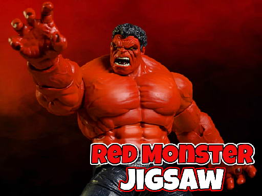 Play Red Monster Jigsaw Online