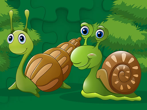 Play Cute Snails Jigsaw Online