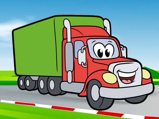 Play Happy Trucks Coloring Online
