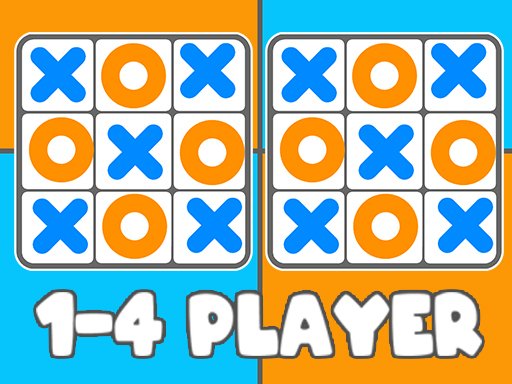 Play Tic Tac Toe 1-4 Player Online
