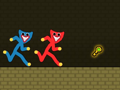 Play Red and Blue Stickman Huggy Online