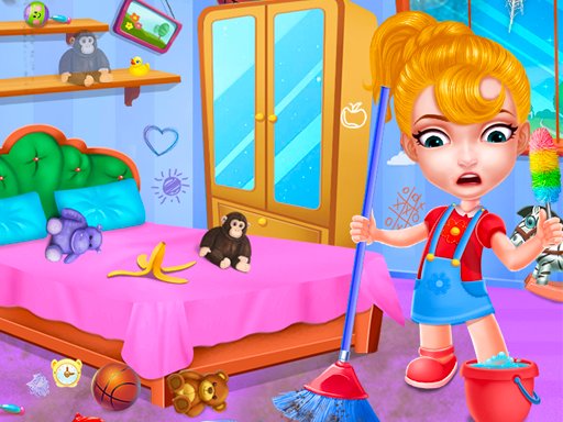 Play Baby Doll House Cleaning Game Online