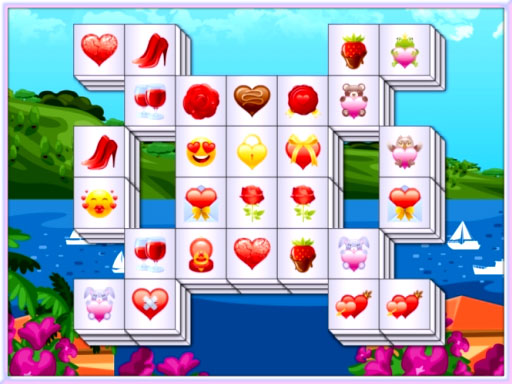Play Valentines Mahjong Deluxe Online