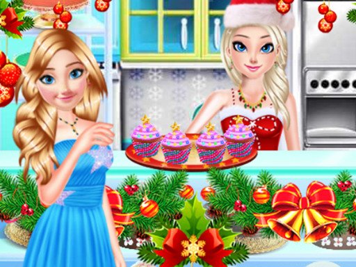 Play Sister Princess Christmas Cupcake Maker Online