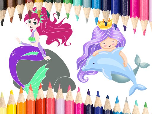 Play Mermaid Coloring Book Online