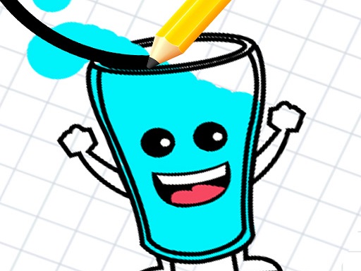 Play Happy Glass : Fill the Glass by Draw Lines Online