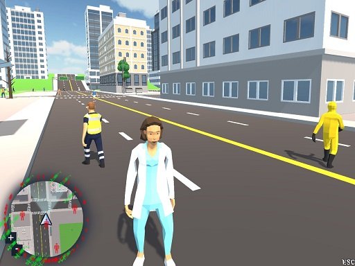 Play Corona-Virus Crazy Doctor Simulator Online