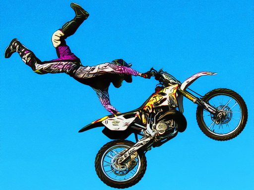 Play Crazy Motocross Jumps Jigsaw Online