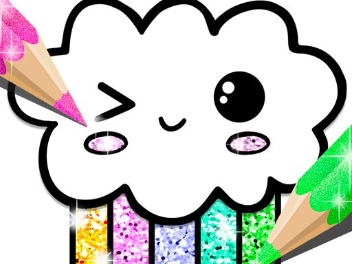 Play Kawaii Coloring Book Glitter Online