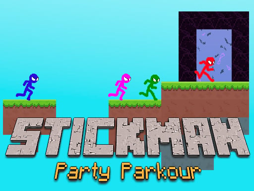 Play Stickman Party Parkour Online