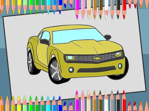 Play American Cars Coloring Book Online