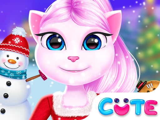 Play Angela Christmas Dress up Game Online