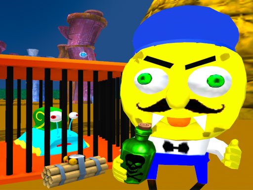 Play Sponge Neighbor Escape 3D Online