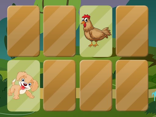 Play Domestic Animals Memory Online