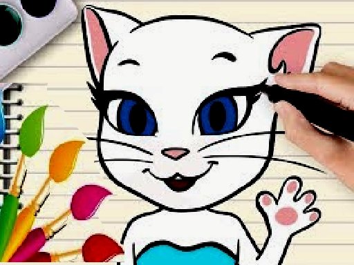 Play Talking Angela Coloring Book Online