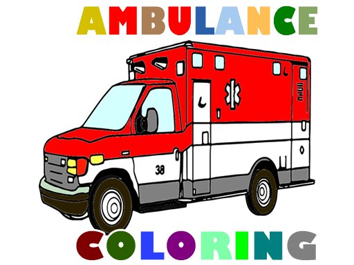 Play Ambulance Trucks Coloring Pages Online
