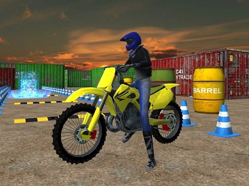 Play MSK Dirt bike stunt parking sim Online