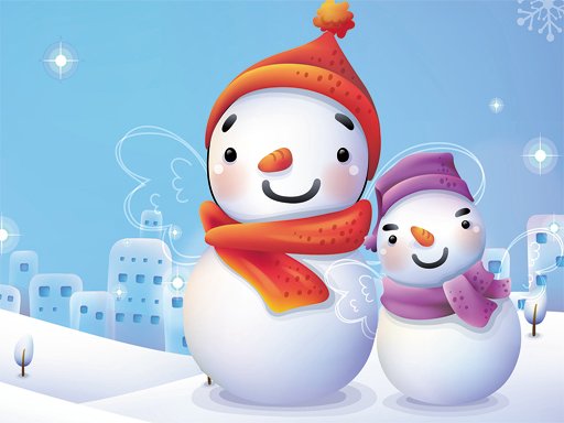 Play Snowman 2020 Puzzle Online