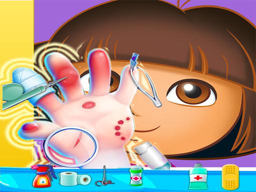 Play Dora Hand Doctor Fun Games for Girls Online Online