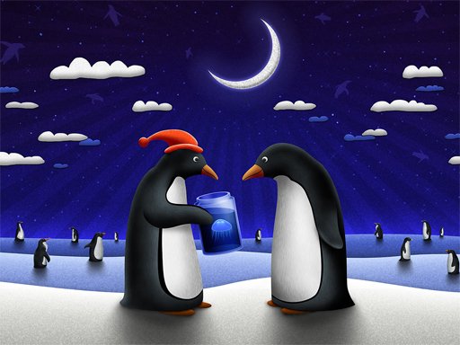 Play Christmas Penguin Slide Online
