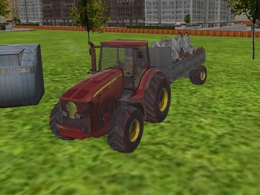 Play 3D city tractor garbage sim Online