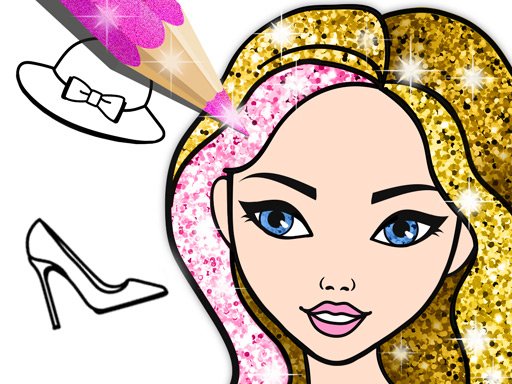 Play Fashion Coloring Book Glitter Online