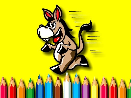 Play BTS Donkey Coloring Book Online