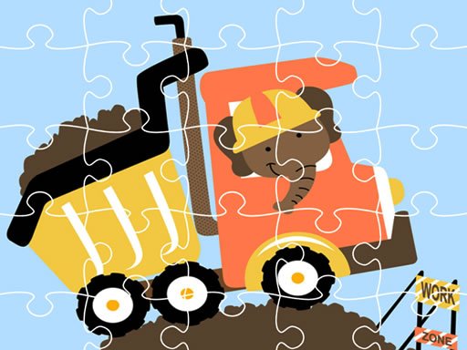 Play Dumper Trucks Jigsaw Online