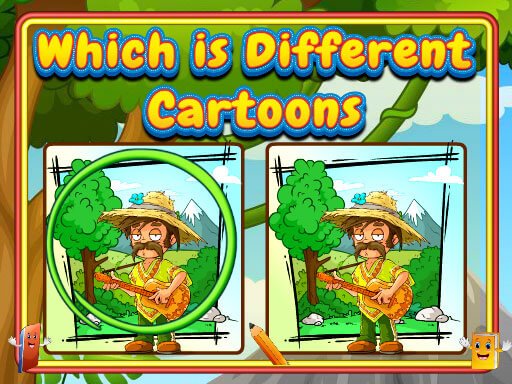 Play Which Is Different Cartoon Online