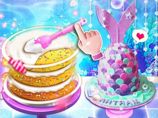Play Unicorn Chef Mermaid Cake Online