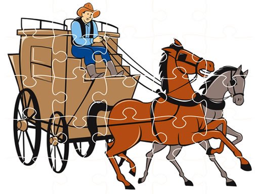 Play Wagons Jigsaw Online