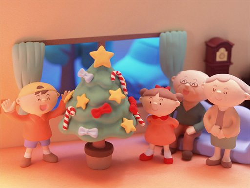 Play Christmas Clay Doll Slide Online