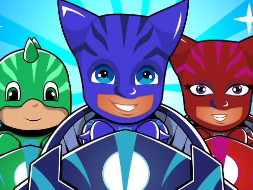 Play Pj masks kids Car Racing 3d Online