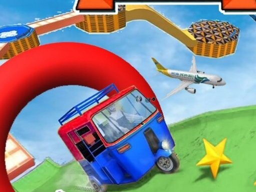 Play Tuk Tuk Speed Up Mega Ramp Stunt Online