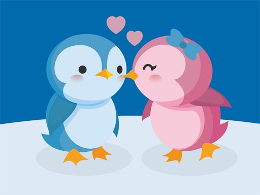 Play Cute Penguin Puzzle Online