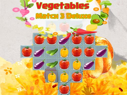 Play Vegetables Match 3 Deluxe Online