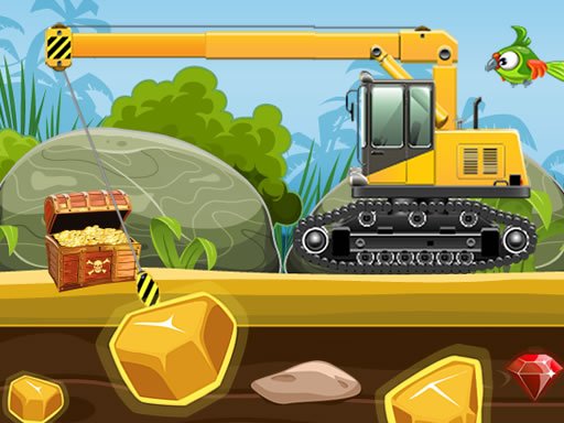 Play Gold Truck Crane Online