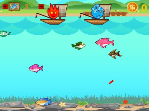 Play Fireboy And Watergirl Go Fishing Online