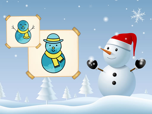 Play Happy Snowman Coloring Online
