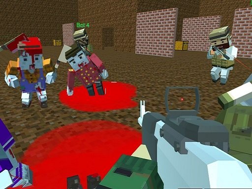 Play Blocky Warfare the Aweper Zombie Online