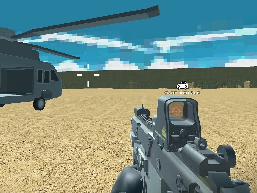 Play Blocky Combat Swat Vehicle Desert Online