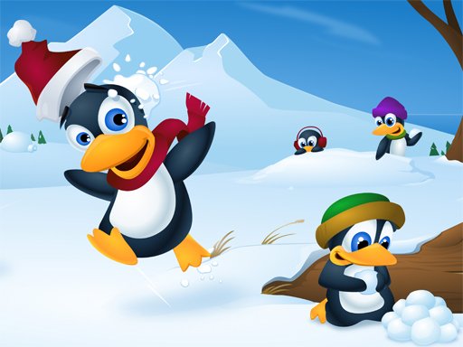 Play Cute Penguin Slide Online