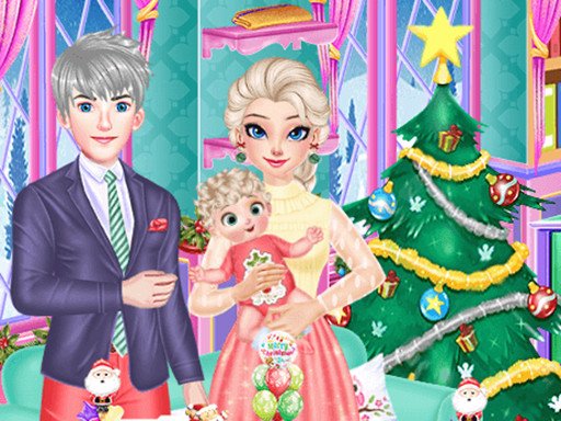 Play Frozen Family Christmas Preparation Online