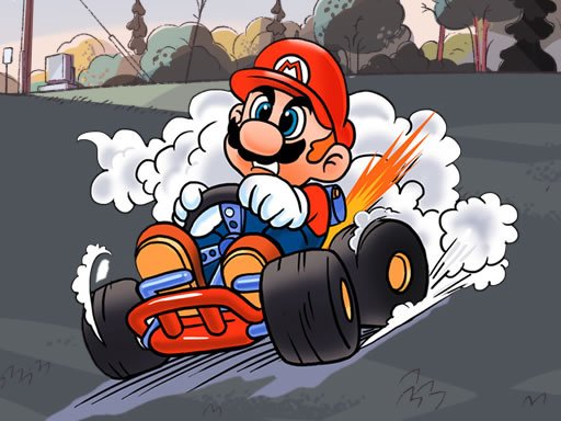 Play Mario Kart Jigsaw Online