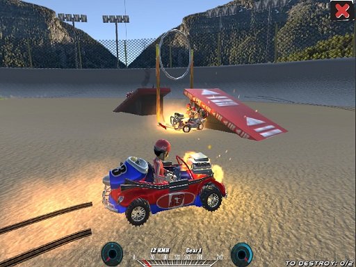 Play Demolition Cartoon Car Crash Derby Online