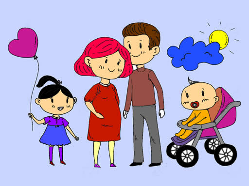 Play Happy Family Coloring Book Online
